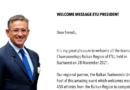 WELCOME MESSAGE ETU PRESIDENT